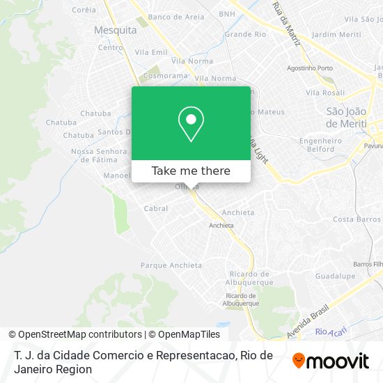 T. J. da Cidade Comercio e Representacao map