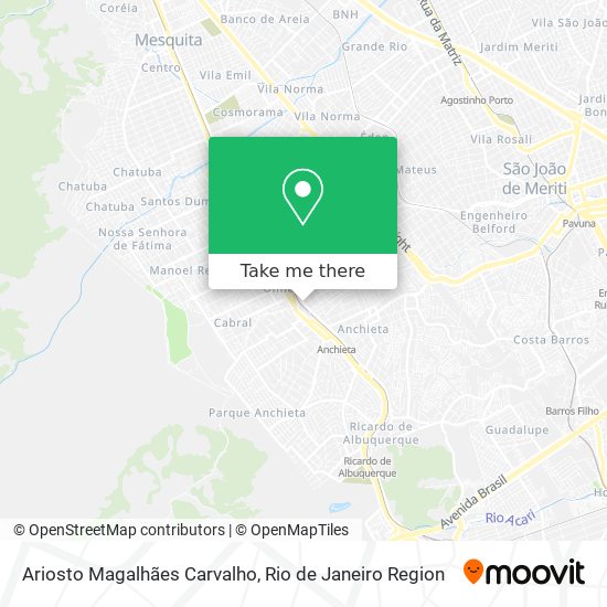 Ariosto Magalhães Carvalho map