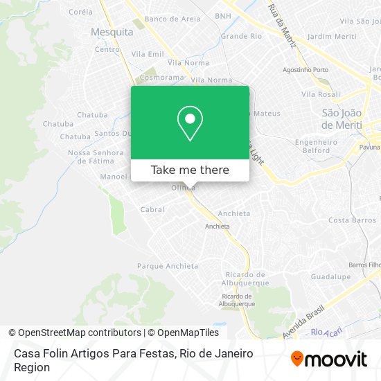 Casa Folin Artigos Para Festas map