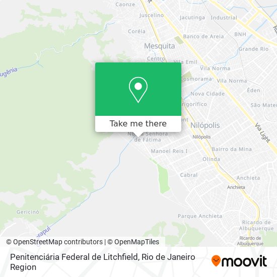 Penitenciária Federal de Litchfield map