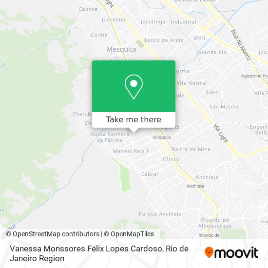 Vanessa Monssores Félix Lopes Cardoso map