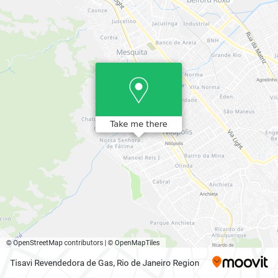 Mapa Tisavi Revendedora de Gas