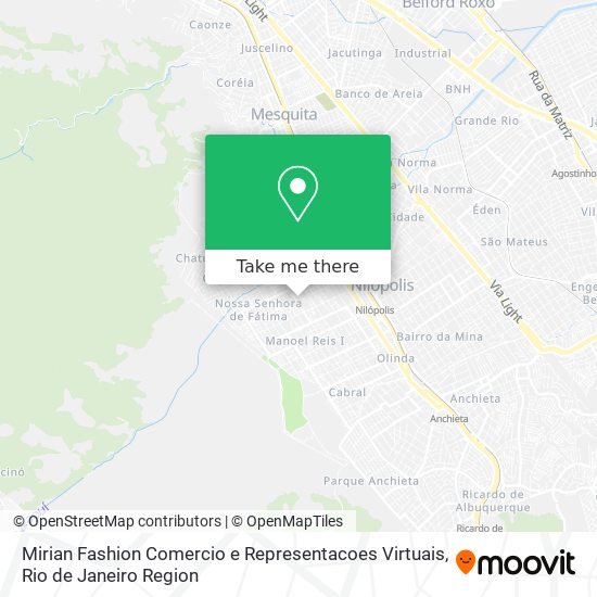 Mapa Mirian Fashion Comercio e Representacoes Virtuais