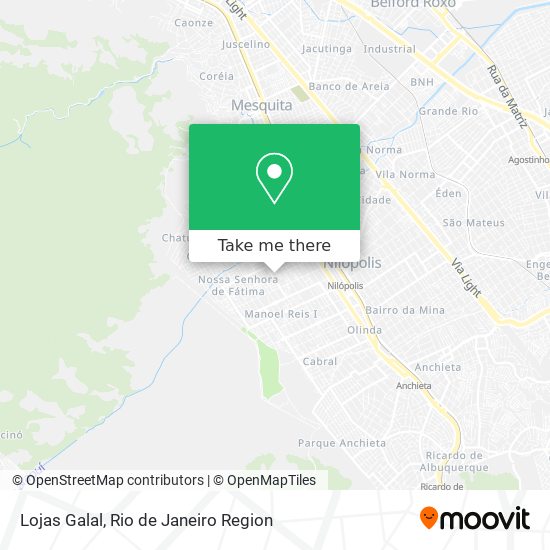 Lojas Galal map