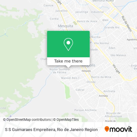 Mapa S S Guimaraes Empreiteira