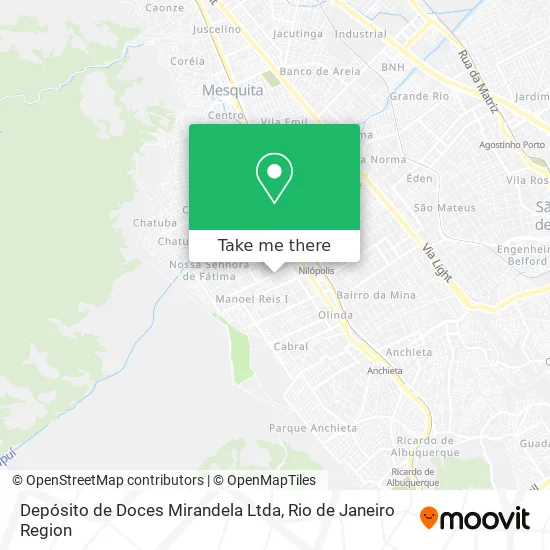 Depósito de Doces Mirandela Ltda map