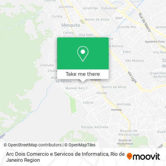 Arc Dois Comercio e Servicos de Informatica map