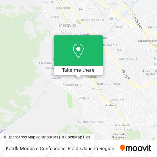 Mapa Katdk Modas e Confeccoes