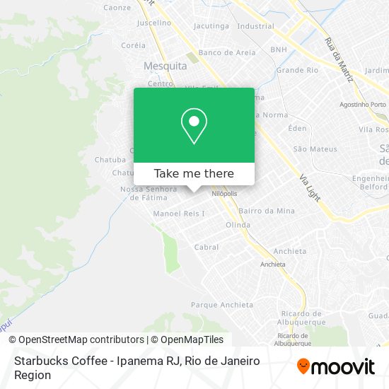 Mapa Starbucks Coffee - Ipanema RJ