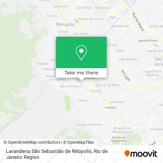 Mapa Lavanderia São Sebastião de Nilópolis