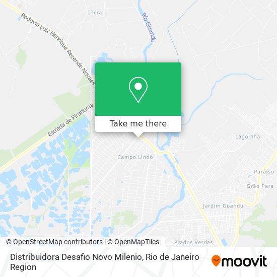 Distribuidora Desafio Novo Milenio map