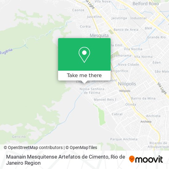 Maanain Mesquitense Artefatos de Cimento map