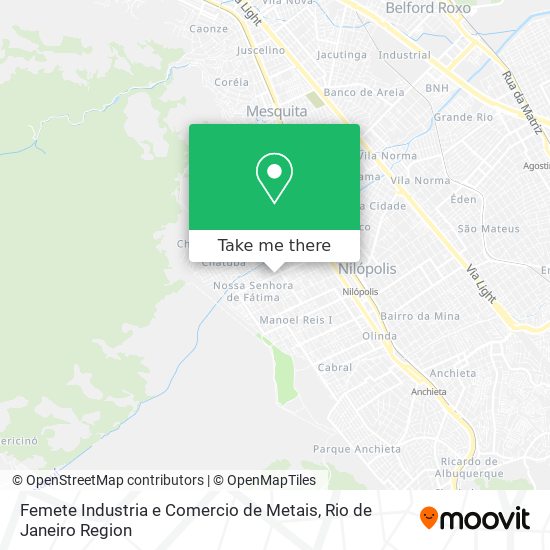 Mapa Femete Industria e Comercio de Metais