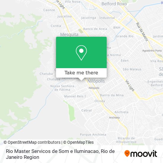 Rio Master Servicos de Som e Iluminacao map