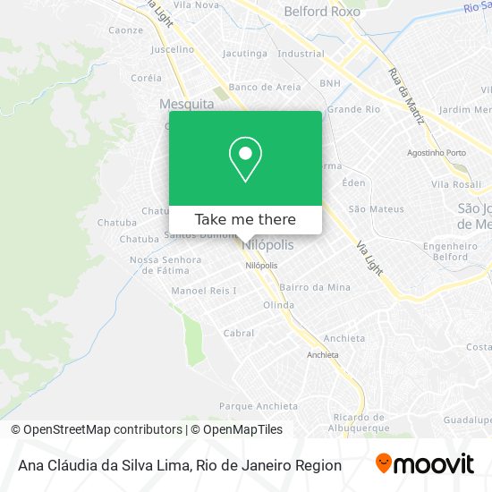 Ana Cláudia da Silva Lima map