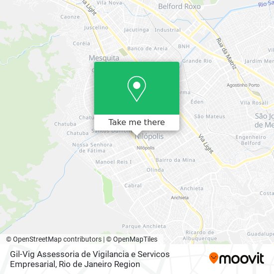 Mapa Gil-Vig Assessoria de Vigilancia e Servicos Empresarial