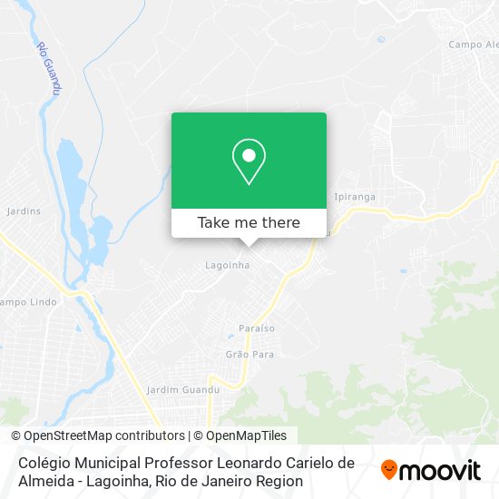 Mapa Colégio Municipal Professor Leonardo Carielo de Almeida - Lagoinha