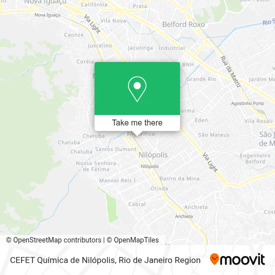 CEFET Química de Nilópolis map