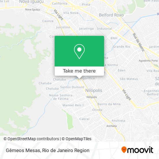 Gêmeos Mesas map