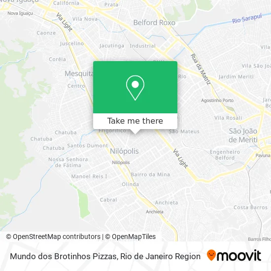 Mundo dos Brotinhos Pizzas map