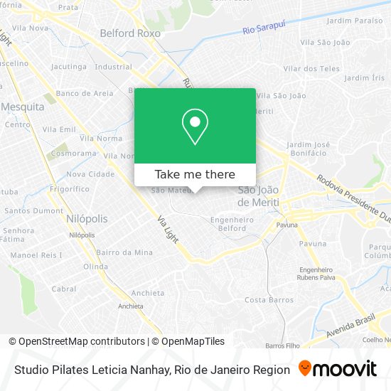 Studio Pilates Leticia Nanhay map