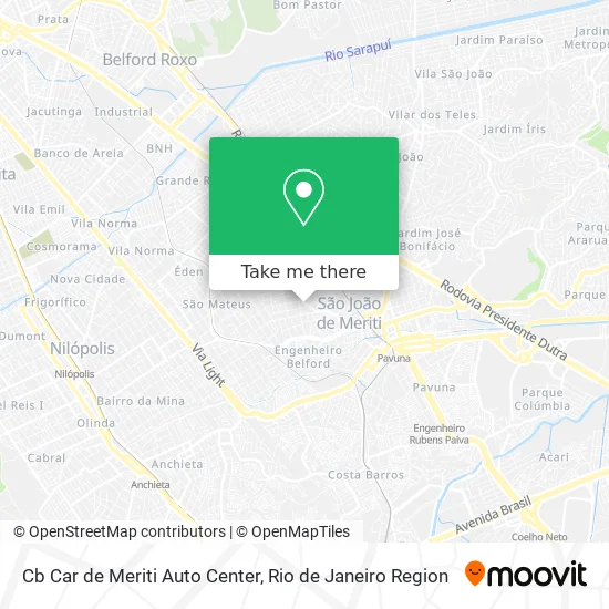 Cb Car de Meriti Auto Center map