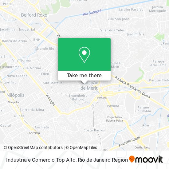 Industria e Comercio Top Alto map