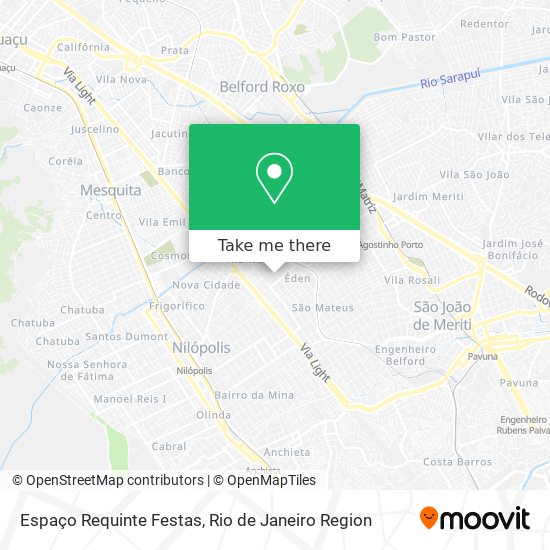 Espaço Requinte Festas map