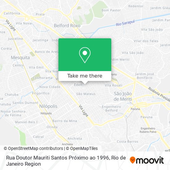 Rua Doutor Mauriti Santos Próximo ao 1996 map