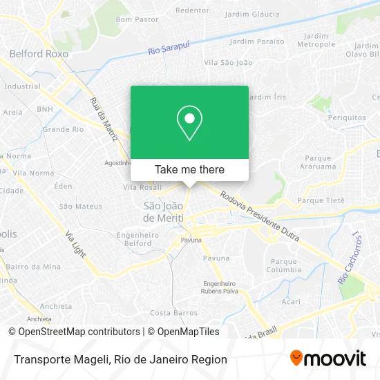 Transporte Mageli map