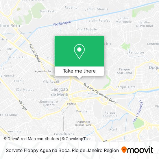 Sorvete Floppy Água na Boca map