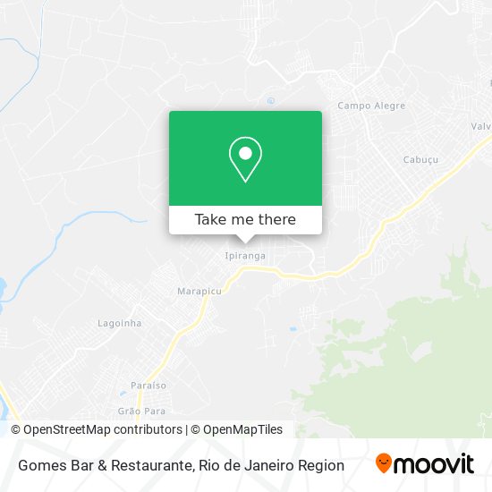 Mapa Gomes Bar & Restaurante