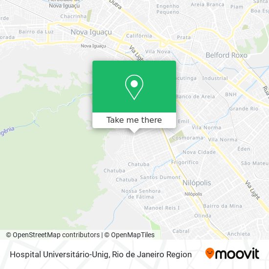 Mapa Hospital Universitário-Unig