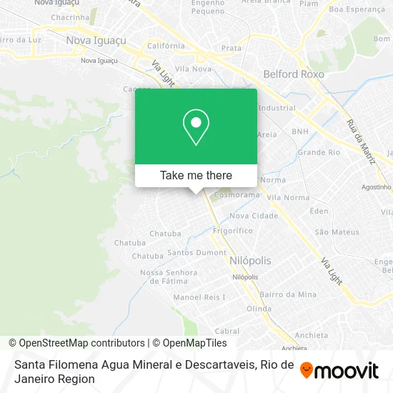 Santa Filomena Agua Mineral e Descartaveis map