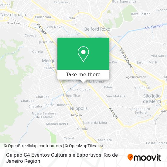 Galpao C4 Eventos Culturais e Esportivos map