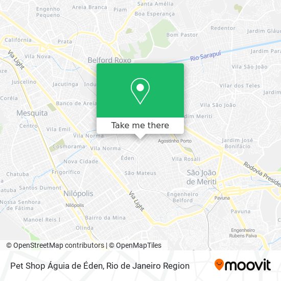 Pet Shop Águia de Éden map