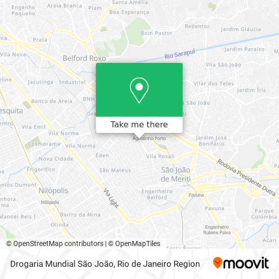 Drogaria Mundial São João map