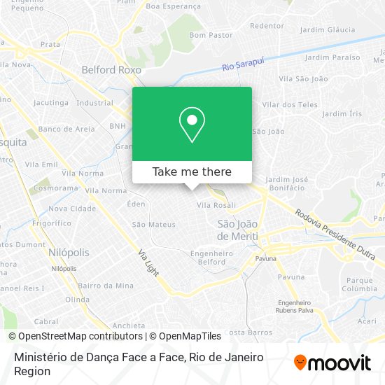 Ministério de Dança Face a Face map