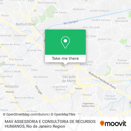 MAV ASSESSORIA E CONSULTORIA DE RECURSOS HUMANOS map