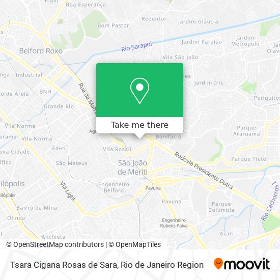 Tsara Cigana Rosas de Sara map