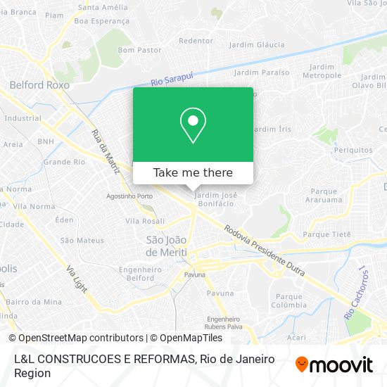 Mapa L&L CONSTRUCOES E REFORMAS