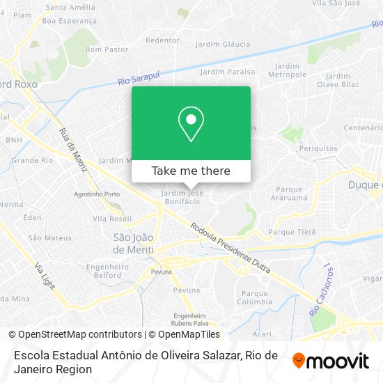 Escola Estadual Antônio de Oliveira Salazar map
