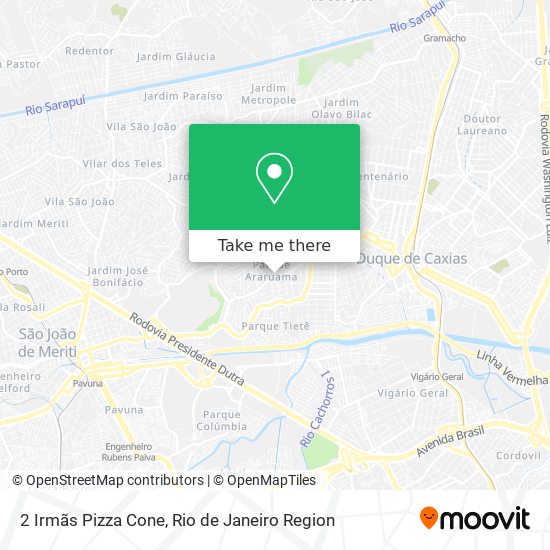 2 Irmãs Pizza Cone map