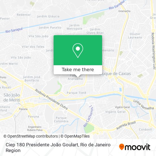 Ciep 180 Presidente João Goulart map