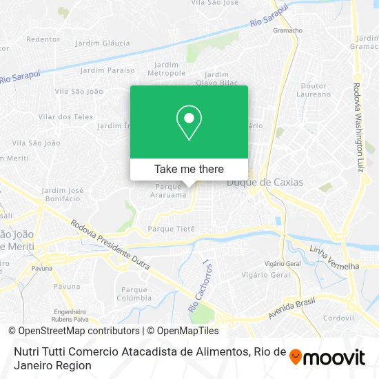 Nutri Tutti Comercio Atacadista de Alimentos map