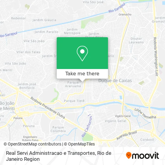 Real Servi Administracao e Transportes map