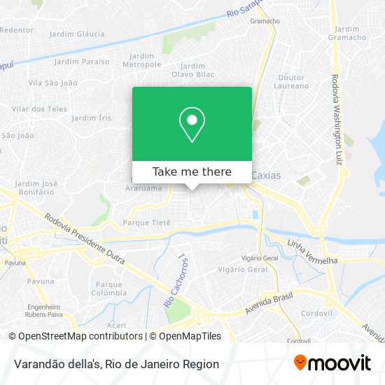 Varandão della's map