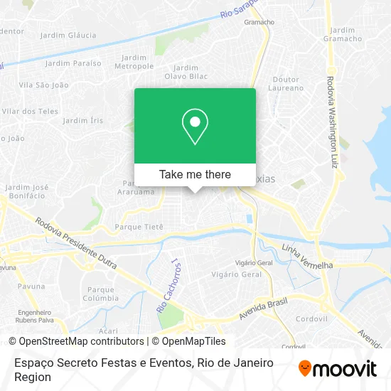 Espaço Secreto Festas e Eventos map