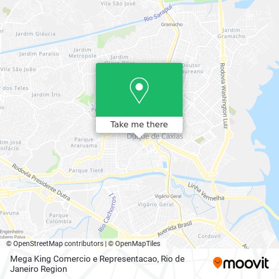 Mega King Comercio e Representacao map