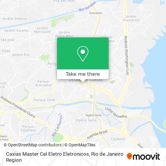 Caxias Master Cel Eletro Eletronicos map
